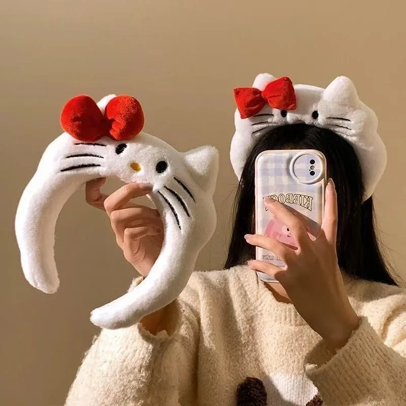 Women Accessories Photos - Anime Hello Kitty Pluche Hoofdband Cartoon