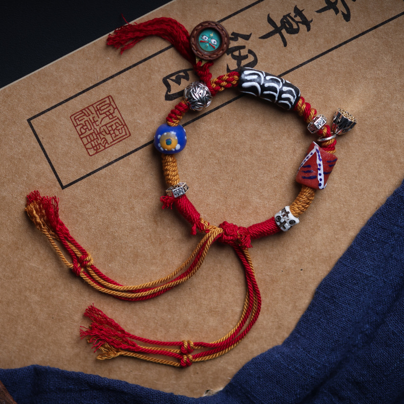 Women Accessories Nepal - Tibetaanse sieraden - geweven Nepalese glazen
