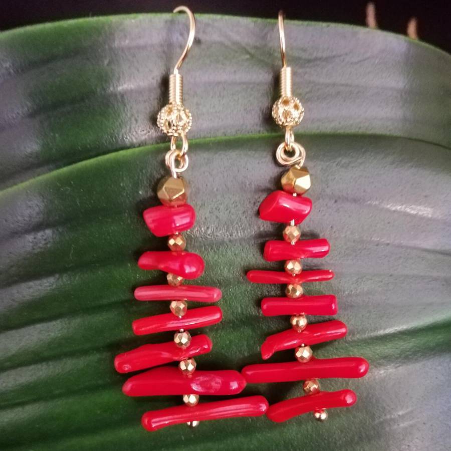 Vrouwen onregelmatige tak rode - Tassel Earrings Boho recensie en prijs