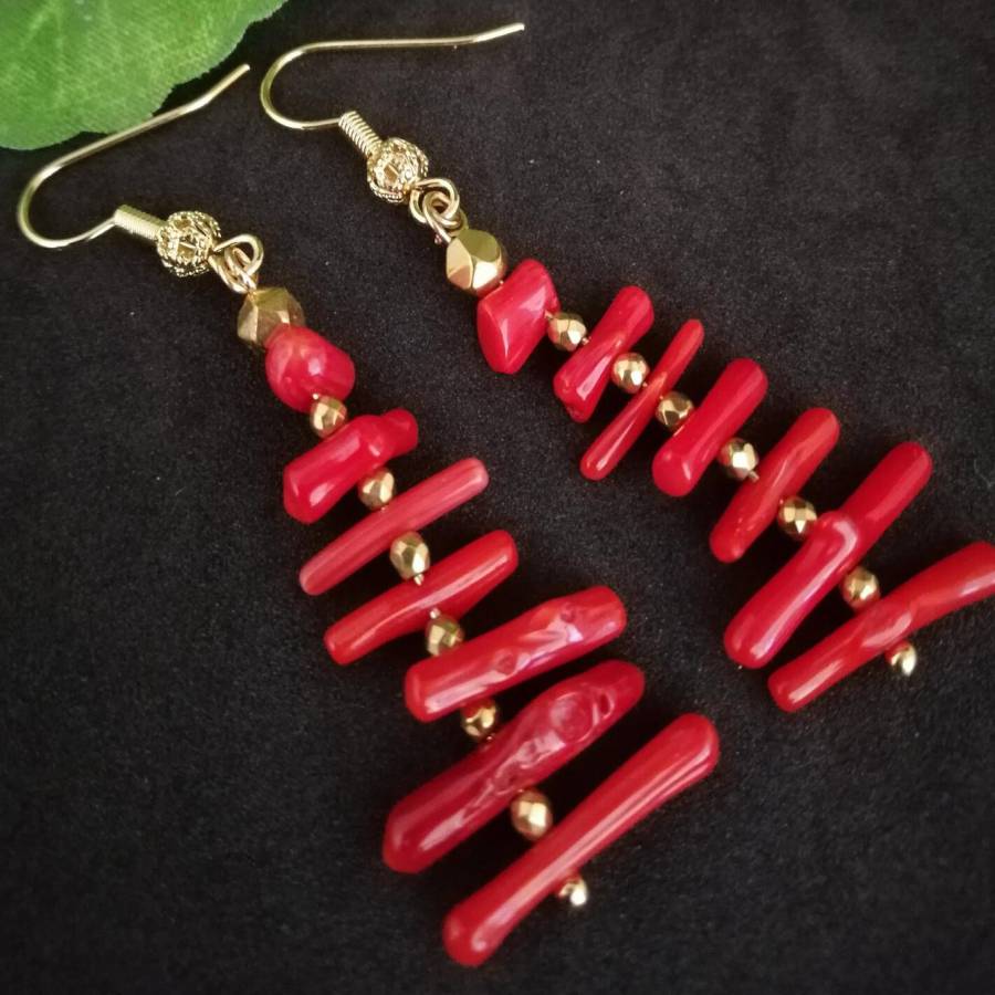 Vrouwen onregelmatige tak rode - Tassel Earrings Boho recensie en prijs