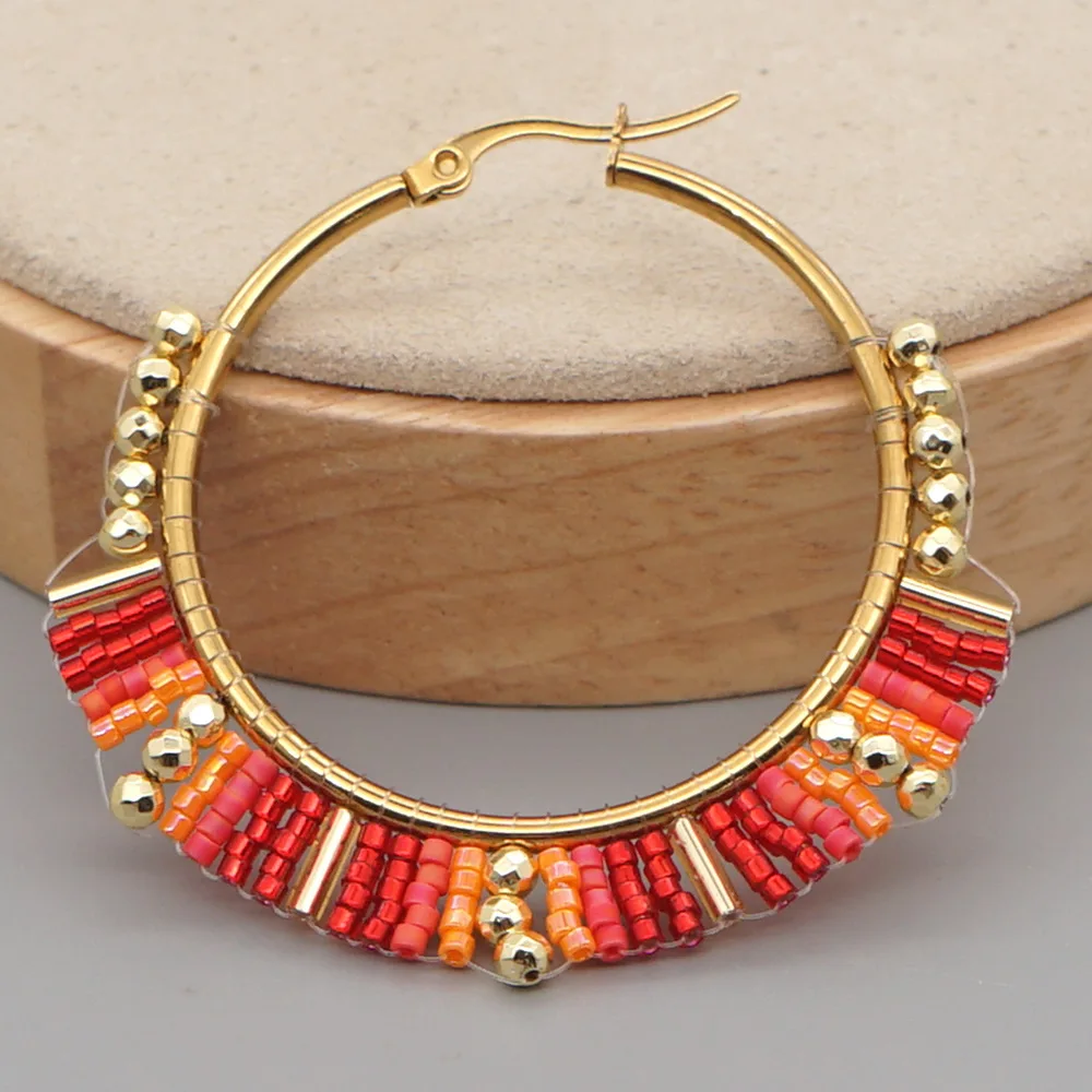 Grote Cirkel Oorbellen Hand Kr - Tassel Earrings Boho recensie en prijs