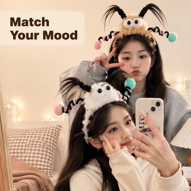 Leuke pluizige monster-oog haa - Women Accessories Photos recensie en prijs