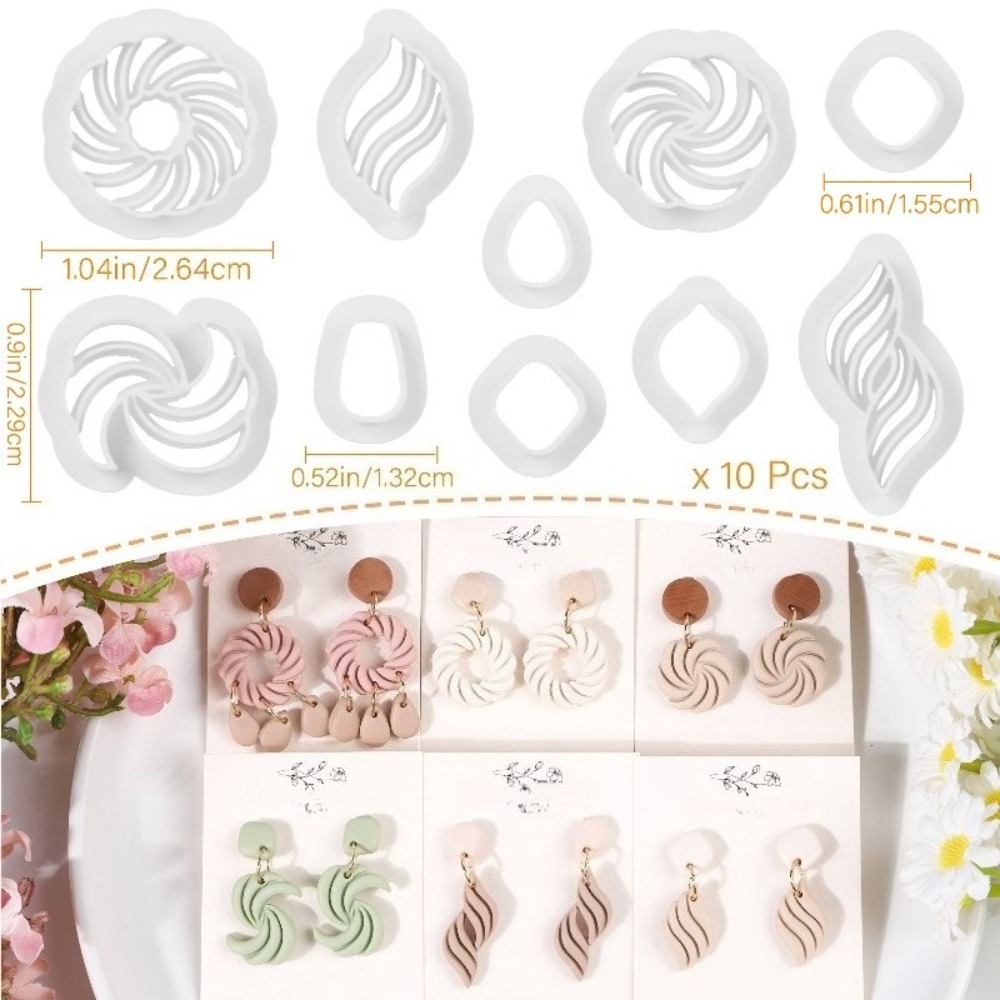 10 stuks Boho Swirl Polymeerkl - Tassel Earrings Boho recensie en prijs